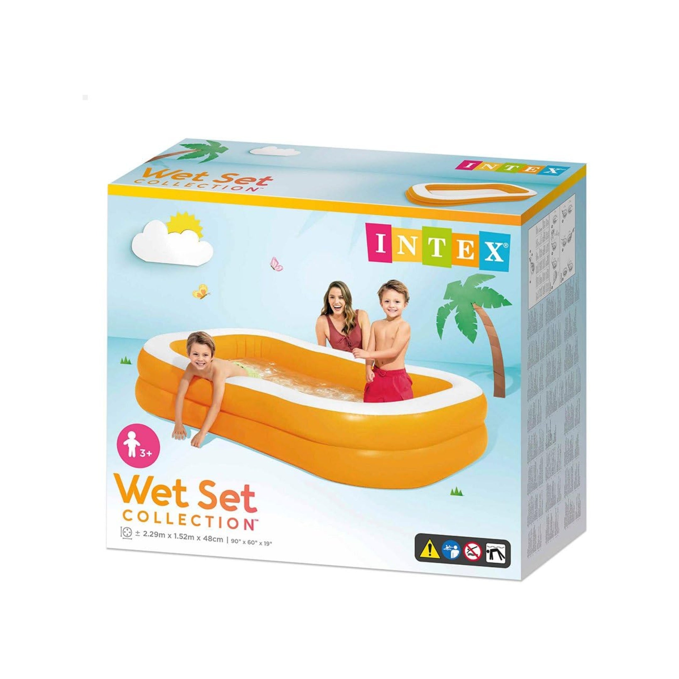 Intex Mandarine Pool - 229 X 147 X 46 Cm